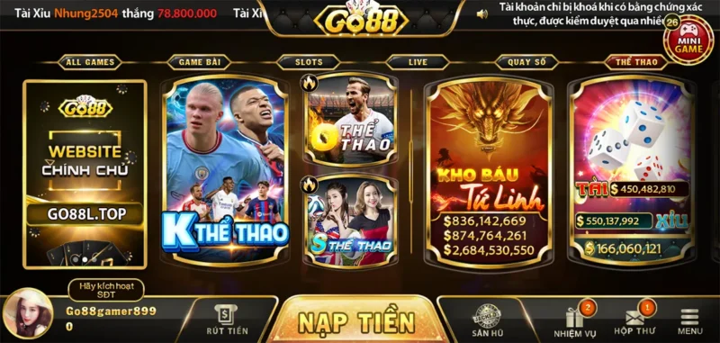 Game Thể Thao tại Go 88